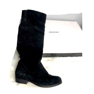 Alfani | NEW Wide Calf Black Suede Knee High Boots